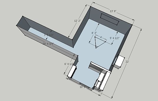 Digital Duck Recording Studio in Sketchup